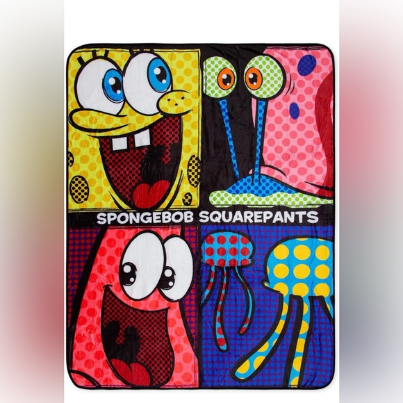 SpongeBob SquarePants Character Throw Blanket - Picture 2 of 5